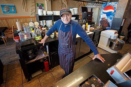 MIKE DEAL / WINNIPEG FREE PRESS
George Chamaa, owner of Beaurivage Bistro at 788 Corydon Avenue.
See Malak Abas story
220301 - Tuesday, March 01, 2022.