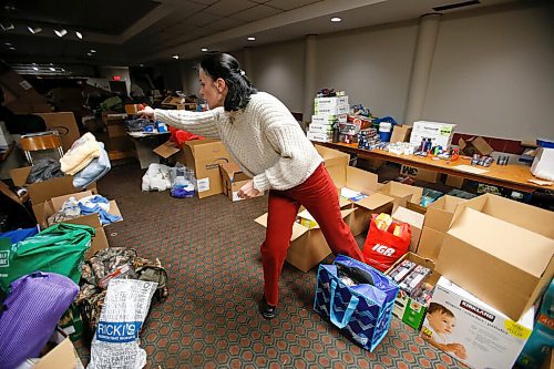 JOHN WOODS / WINNIPEG FREE PRESS
Anna Karpenko organizes donations of requested essentials at the Ukrainian National Federation Tuesday, March 1, 2022. Karpenko organized the donation drive and plans to ship the items to Ukraine.

Re: Piche