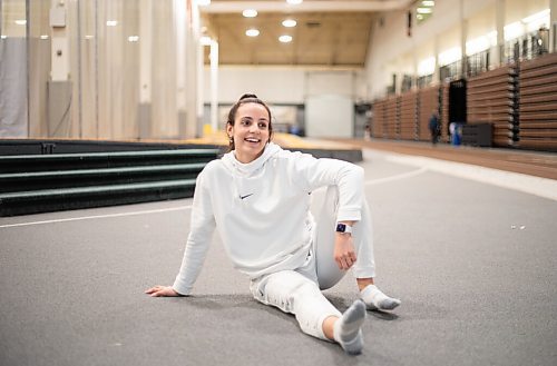 JESSICA LEE / WINNIPEG FREE PRESS

Heptathlete Madisson Lawrence poses for a photo at University of Manitobas indoor track on March 2, 2022.

Reporter: Taylor
