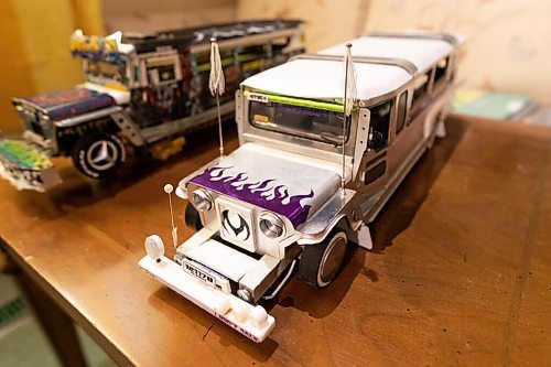 Daniel Crump / Winnipeg Free Press. Adonis Fernandez imports these custom jeep models that are replicas of actual cars in the Philippines and sells them in his online store. March 2, 2022.