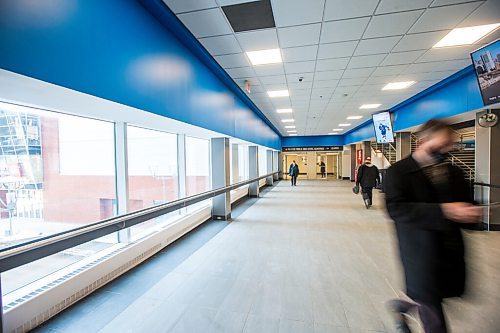 MIKAELA MACKENZIE / WINNIPEG FREE PRESS

The skywalk between CityPlace and Canada Life Centre, where a woman in a motorized wheelchair was recently assaulted, in Winnipeg on Thursday, March 3, 2022. For Chris Kitching story.
Winnipeg Free Press 2022.