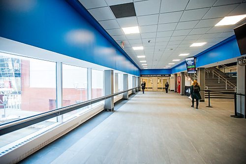 MIKAELA MACKENZIE / WINNIPEG FREE PRESS

The skywalk between CityPlace and Canada Life Centre, where a woman in a motorized wheelchair was recently assaulted, in Winnipeg on Thursday, March 3, 2022. For Chris Kitching story.
Winnipeg Free Press 2022.