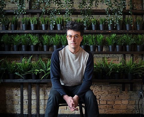 JESSICA LEE / WINNIPEG FREE PRESS

Filmmaker Damien Ferland poses for a portrait on March 8, 2022 at a cafe in the Exchange District.

Reporter: Randall


