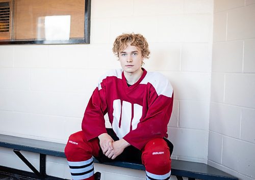 JESSICA LEE / WINNIPEG FREE PRESS

Westwood forward Tristen Arnason poses for a photograph at Keith Bodley Arena following a practice on March 9, 2022.

Reporter: Mike S.

