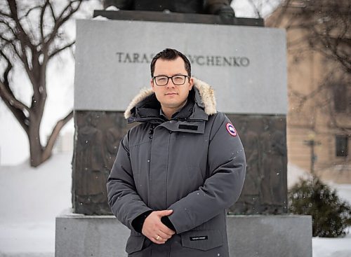 JESSICA LEE / WINNIPEG FREE PRESS

Nick Krawetz of the Ukrainian-Canadian congress Manitoba arm poses for a photo on March 14, 2022 at the Legislative Building.

Reporter: Joyanne


