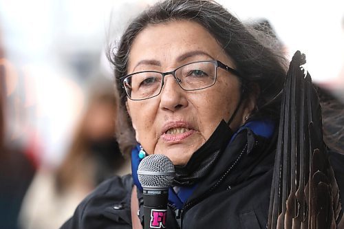 RUTH BONNEVILLE / WINNIPEG FREE PRESS

LOCAL - Dumas rally

Thelma Morrisseau, with Manitoba Moon Voices, speaks at rally to have Arlen Dumas removed from his position as  Grand Chief at rally outside Assembly of Manitoba Chiefs office at 275 Portage Ave. Monday. 

Community  grandmothers and women come together to host a rally to support past & present Women who experienced  Sexual Violence by Manitoba Grand Chief Dumas.


Malak story

March 21st,  2022
