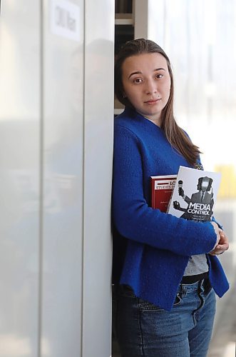 RUTH BONNEVILLE / WINNIPEG FREE PRESS

Faith- Ukrainian CMU student

Portrait of Anastasiia Seleznova in the CMU library. Seleznova, 25, is in her third year of media and communication studies at Canadian Mennonite University (CMU).

Story: Being a full-time university student is hard enough, what with the classes, assignments, exams and late-night studies.
Add in a war in your home country, along with fear for the safety of your family, and you have the situation facing Anastasiia Seleznova of Ukraine.


John Longhurst,
Reporter | Winnipeg Free Press

March 31st,  2022
