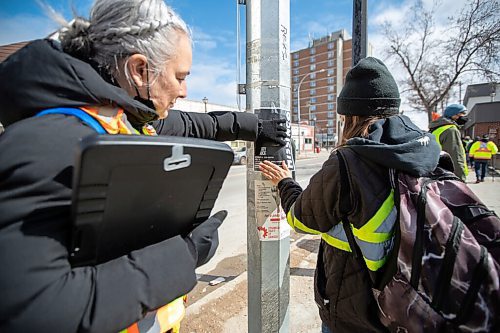 Daniel Crump / Winnipeg Free Press. Members of Bear Clan Patrol put up posters as they search an area near Selkirk Ave for 10-year-old Brody Bruce. Bruce was last seen on Tuesday, March 29, in St. Vital. April 2, 2022.