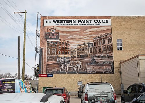 JESSICA LEE / WINNIPEG FREE PRESS

The exterior of Western Paint, which has a mural, is photographed on April 4, 2022.

Reporter: Dave