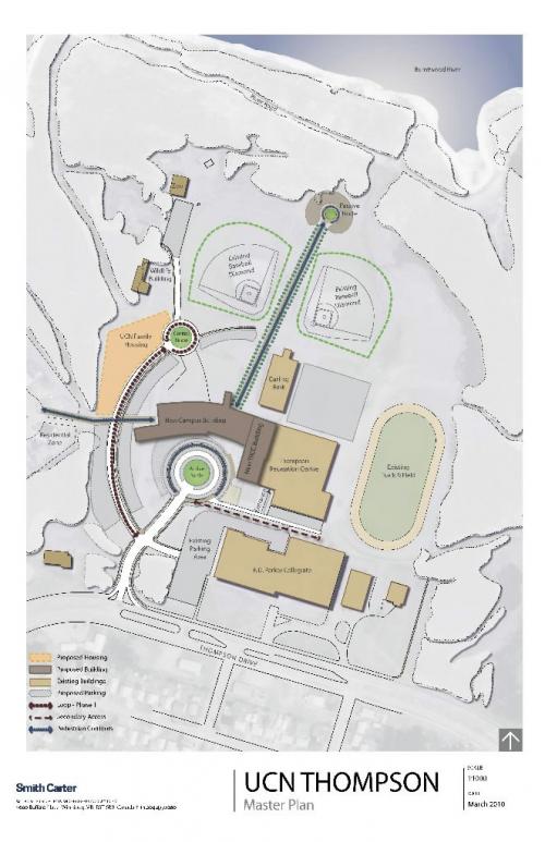 master plan for UCN campus in Thompson. Note that credit must go to Smith Carter architects - for nick martin story winnipeg free press