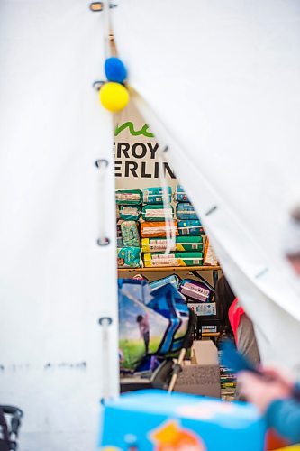 MIKAELA MACKENZIE / WINNIPEG FREE PRESS

Aid tents, filled with all manner of necessities, line the walkway to the border crossing at Medyka on Wednesday, April 6, 2022. For Melissa story.
Winnipeg Free Press 2022.