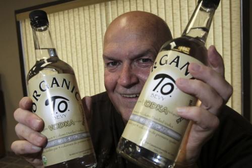 MIKE.DEAL@FREEPRESS.MB.CA 100812 - Thursday, August 12, 2010 -  Ernie McIvor, a partner with Totally Organic Beverages, is taking bottling of his organic vodka to the U.S., nearly a year after his previous bottler, Angostura, closed its Winnipeg plant. MIKE DEAL / WINNIPEG FREE PRESS