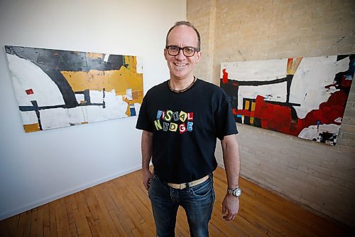 JOHN WOODS / WINNIPEG FREE PRESS
Artist Andrew Hiebert is holding an art exhibition of his work at 618 Arlington in Winnipeg Monday, April 11, 2022.

Re: Small