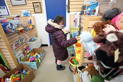 RUTH BONNEVILLE / WINNIPEG FREE PRESS

SUNDAY SPECIAL - MCC Thrift

 
Seven-year-old Georgia looks through the toy area while shopping with her mom at Selkirk MCC Furniture and Thrift Shop on Tuesday. 

Story:  For the last half century, thrifts shops associated with Mennonite Central Committee have diverted goods from the waste stream to sell them in their network of thrift shops. This story will follow donations from the back door deliveries to sorting, 

Reporter: Brenda Suderman

Publication date: Sunday, April 24
 
April 12h,  2022
