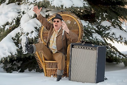 JOHN WOODS / WINNIPEG FREE PRESS
Blues singer and harmonica player Benjamin Darvill, who goes under the performance name Son Of Dave, is photographed outside his home in Winnipeg Monday, April 18, 2022. Darvill has several shows coming up in Winnipeg.

Re: Small