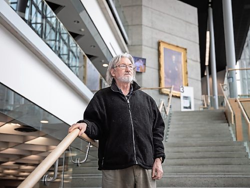 JESSICA LEE / WINNIPEG FREE PRESS

Al Wiebe, who speaks and consults on homelessness, is photographed at the Millenium Library on April 25, 2022. When Wiebe was unhoused, he used the library to warm up.

Reporter: Joyanne