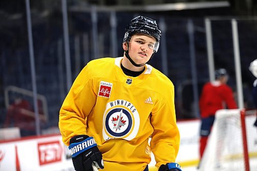 RUTH BONNEVILLE / WINNIPEG FREE PRESS

Sports - Jets Practice

Winnipeg Jets' Cole Perfetti  on ice during practice with teammates at Canada Life Centre Tuesday.


April 26th,  2022
