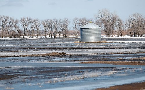 JOHN WOODS / WINNIPEG FREE PRESS
Wet fields just west of Morris Tuesday, April 26, 2022. 

Re: