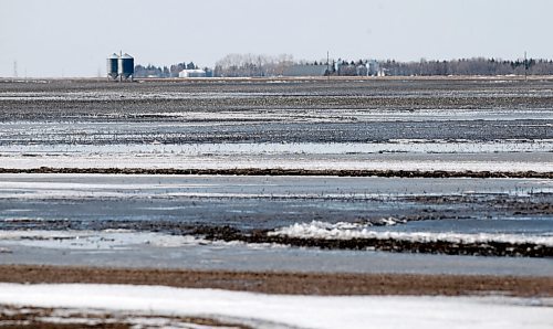 JOHN WOODS / WINNIPEG FREE PRESS
Wet fields just west of Morris Tuesday, April 26, 2022. 

Re: