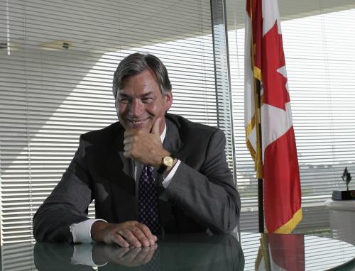 Canada's Ambassador to the United States, Gary Doer, in his office at the Canadian Embassy in Washington DC, August 11, 2010. Lyle Stafford for the Winnipeg Free Press