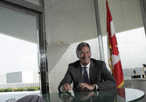 Canada's Ambassador to the United States, Gary Doer, in his office at the Canadian Embassy in Washington DC, August 11, 2010. Lyle Stafford for the Winnipeg Free Press