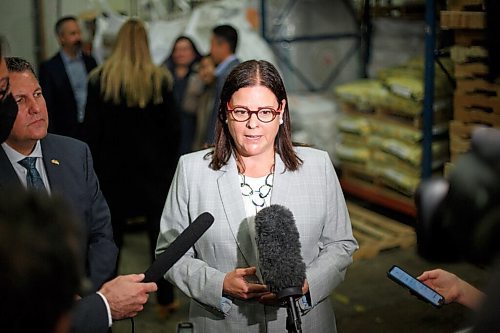 MIKE DEAL / WINNIPEG FREE PRESS
Premier Heather Stefanson announces the creation of a venture capital fund during an announcement at Torque Brewing, 330-830 King Edward Street, Friday morning.
See Martin Cash story
220429 - Friday, April 29, 2022.