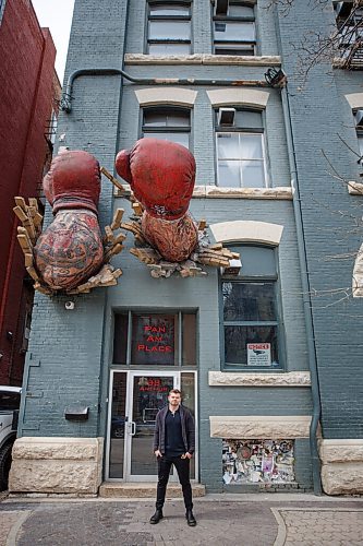 MIKE DEAL / WINNIPEG FREE PRESS
Aaron Black, general manager at Pan Am Place, a transitional housing shelter for men, at 88 Arthur Street.
See Katie May story
220429 - Friday, April 29, 2022.