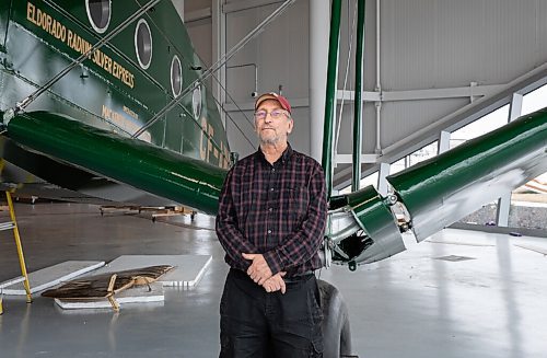 JESSICA LEE / WINNIPEG FREE PRESS

Robert W. Arnold is a volunteer at the Royal Aviation Museum of Western Canada. He is photographed at the museum on April 28, 2022.

Reporter: Aaron Epp