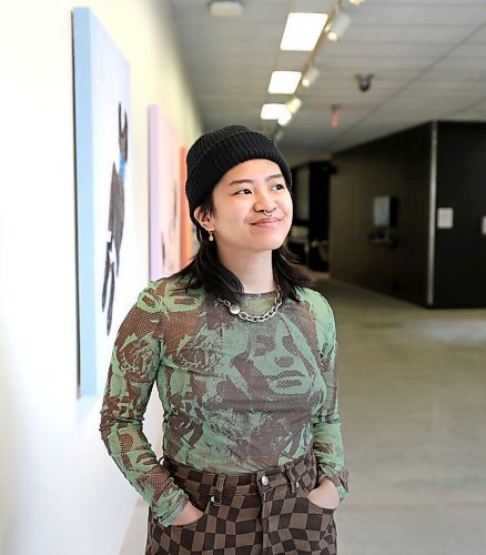 RUTH BONNEVILLE / WINNIPEG FREE PRESS

ENT - u of m art

Portrait of University of Manitoba graduate, Abby Gatbonton, from the Honours Studio and Design programs with her work in the BFA Exhibition inside the ARTlab.  



Ben Waldman story on BFA Honours exhibition
 
May 2nd,  2022
