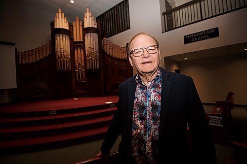 MIKE DEAL / WINNIPEG FREE PRESS
Bruce Martin of Calvary Temple, 400 Hargrave, one of the most prominent clergy in the city, is retiring.
220503 - Tuesday, May 03, 2022.