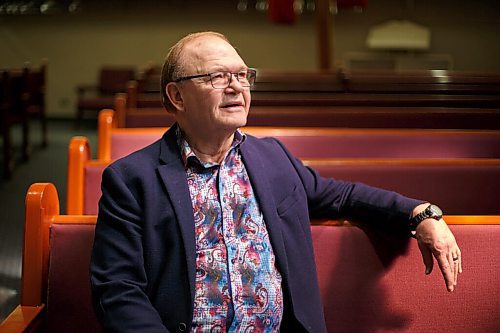 MIKE DEAL / WINNIPEG FREE PRESS
Bruce Martin of Calvary Temple, 400 Hargrave, one of the most prominent clergy in the city, is retiring.
220503 - Tuesday, May 03, 2022.