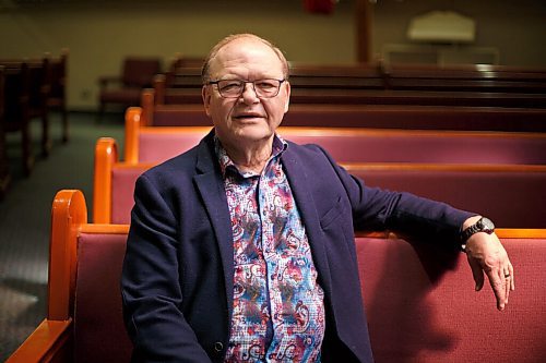 MIKE DEAL / WINNIPEG FREE PRESS
Bruce Martin of Calvary Temple, 400 Hargrave, one of the most prominent clergy in the city, is retiring.
220503 - Tuesday, May 03, 2022.