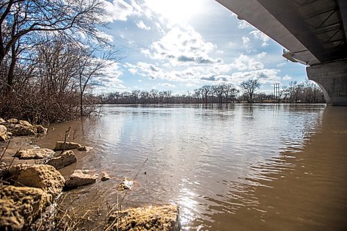 MIKAELA MACKENZIE / WINNIPEG FREE PRESS

The section of the river where the sewage discharges into, south of Chief Peguis Trail, in Winnipeg on Wednesday, May 4, 2022. For Joyanne story.
Winnipeg Free Press 2022.