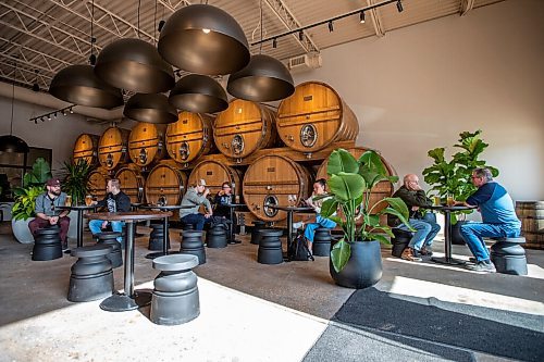 Daniel Crump / Winnipeg Free Press. People visit Low Life Barrel House, Winnipegs latest brewer and watering hole, on the establishments opening day. May 4, 2022.