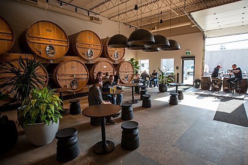 Daniel Crump / Winnipeg Free Press. People visit Low Life Barrel House, Winnipegs latest brewer and watering hole, on the establishments opening day. May 4, 2022.