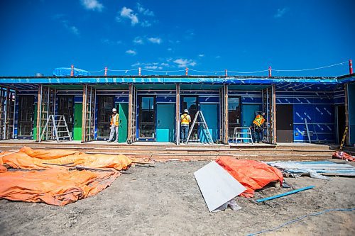 MIKAELA MACKENZIE / WINNIPEG FREE PRESS

The construction site of Astum Api Niikinaahk, a low-barrier affordable housing project, in Winnipeg on Thursday, May 5, 2022. For Joyanne story.
Winnipeg Free Press 2022.