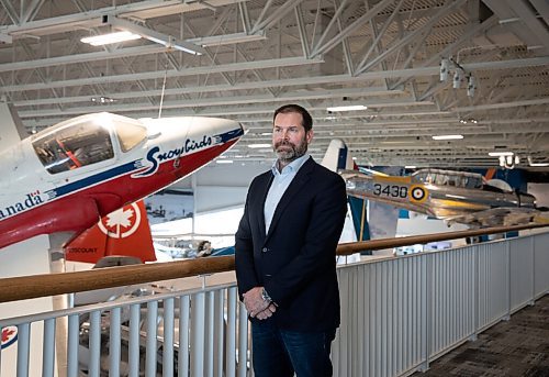 JESSICA LEE / WINNIPEG FREE PRESS

Joel Nelson, VP of operations at the Royal Aviation Museum of Western Canada, poses with a snowbird plane, his favourite plane at the museum, on May 10, 2022.

Reporter: Alan Small

