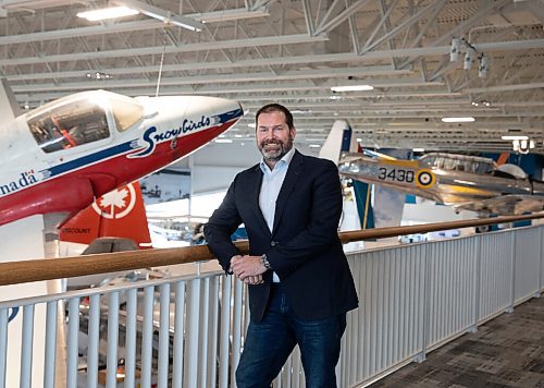 JESSICA LEE / WINNIPEG FREE PRESS

Joel Nelson, VP of operations at the Royal Aviation Museum of Western Canada, poses with a snowbird plane, his favourite plane at the museum, on May 10, 2022.

Reporter: Alan Small


