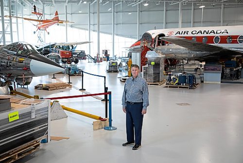 JESSICA LEE / WINNIPEG FREE PRESS
Terry Slobodian, the president and CEO of the Royal Aviation Museum of Western Canada, poses at the museum, on May 10, 2022.
Reporter: Alan Small