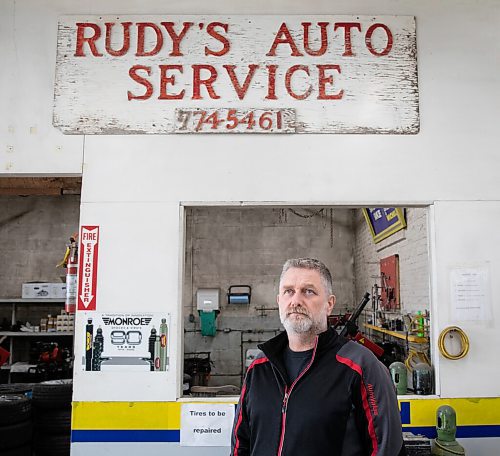 JESSICA LEE / WINNIPEG FREE PRESS

Rudy Epp, owner of Rudys Auto Service, poses for a photo at his shop on May 12, 2022.

Reporter: Gabby Piche



