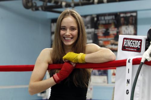 BORIS.MINKEVICH@FREEPRESS.MB.CA  100921 BORIS MINKEVICH / WINNIPEG FREE PRESS Boxer Katie Saul poses for a photo at the Crescentwood Boxing Club.