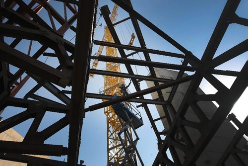 JOE.BRYKSA@FREEPRESS.MB.CA Local- (See Dan's FYI section)- Ironworker  at  The Canadian Museum for Human Rights at the Fork in Winnipeg  - JOE BRYKSA/WINNIPEG FREE PRESS- Oct 04, 2010 CMHR