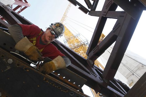 JOE.BRYKSA@FREEPRESS.MB.CA Local- (See Dan's FYI section)-Steelworker works  at  The Canadian Museum for Human Rights at the Forks in Winnipeg  - JOE BRYKSA/WINNIPEG FREE PRESS- Oct 04, 2010 CMHR