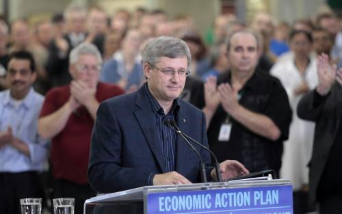 JOE.BRYKSA@FREEPRESS.MB.CALocal-(See Owen story)- Prime Minister Stephen Harper used the backdrop of Winnipeg's Bristol Aerospace plant on Berry St to promote his government's controversial purchase of the F-35 fighter jet.- - JOE BRYKSA/WINNIPEG FREE PRESS- Oct 07, 2010