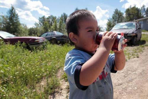 JOE.BRYKSA@FREEPRESS.MB.CA NO RUNNING WATER FEATURE-(See Helen's story)  - Lucas Rae from St.Theresa Point First Nation  drinks sugary soft drink. For years, he and his family have lived with  no running water. High rates of diabetes on reserve are partly caused by high consumption of sugar.  - July 2010 - JOE BRYKSA/WINNIPEG FREE PRESS