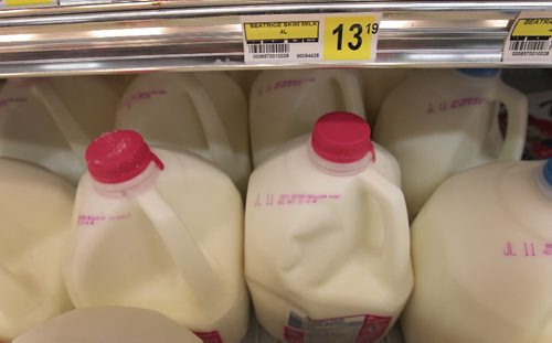 JOE.BRYKSA@FREEPRESS.MB.CA NO RUNNING WATER FEATURE-(See Helen's story)    Price of 4 L  jug of milk  in store near Garden Hill First Nation- July 2010, - JOE BRYKSA/WINNIPEG FREE PRESS