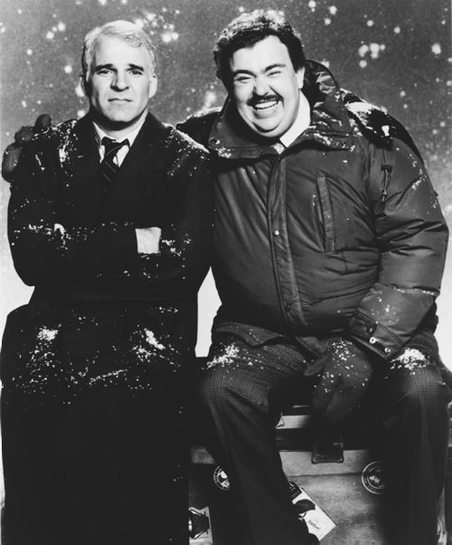 Steve Martin,  John Candy in 'Planes, Trains and Automobiles' 1987.
