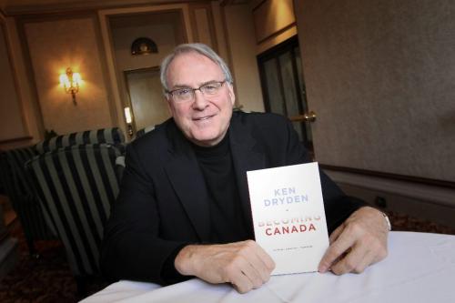 MIKE.DEAL@FREEPRESS.MB.CA 101112 - Friday, November 12, 2010 -  Liberal MP Ken Dryden was in town to promote his new book, Becoming Canada. See Geoff Kirbyson story. MIKE DEAL / WINNIPEG FREE PRESS