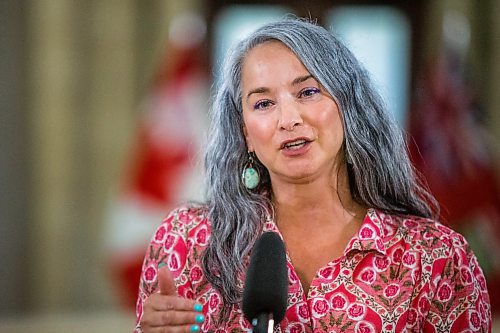 MIKAELA MACKENZIE / WINNIPEG FREE PRESS



NDP MLA Nahanni Fontaine speaks at the Manitoba Legislative Building in Winnipeg on Tuesday, Aug. 24, 2021. For --- story.

Winnipeg Free Press 2021.