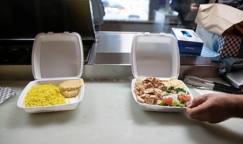 JESSICA LEE / WINNIPEG FREE PRESS

Falafel platters are prepared at Baraka Bakery on November 10, 2021.







